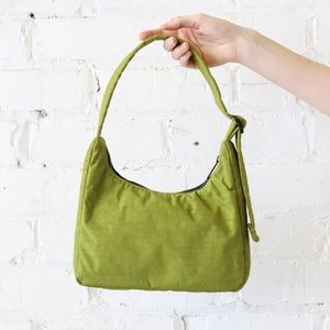 NWT BAGGU Mini Nylon Shoulder Bag in Avocado